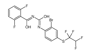 N-[[2-bromo-4-(1,1,2,2-tetrafluoroethylsulfanyl)phenyl]carbamoyl]-2,6-difluorobenzamide Structure