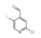 2-溴-5-氟-4-吡啶甲醛结构式