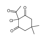 2-acetyl-2-chloro-5,5-dimethyl-1,3-cyclohexanedione结构式