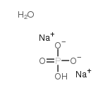 Phosphoric acid, disodium salt, hydrate结构式
