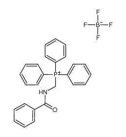 (benzamidomethyl)triphenylphosphonium tetrafluoroborate Structure