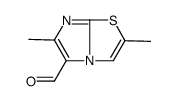 2,6-二甲基咪唑并[2,1-b][1,3]噻唑-5-甲醛结构式
