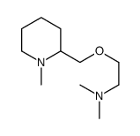 N,N-dimethyl-2-[(1-methylpiperidin-2-yl)methoxy]ethanamine结构式