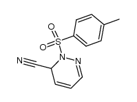 2-(4-toluenesulfonyl)-2,3-dihydro-3-pyridazinecarbonitrile Structure