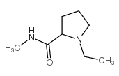 1-乙基-N-甲基吡咯烷-2-羧酰胺结构式