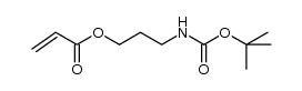 3-((tert-butoxycarbonyl)amino)propyl acrylate Structure