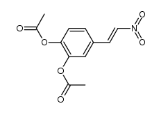 3,4-diacetoxy-β-nitro-styrene结构式