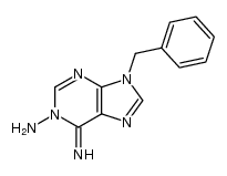 1-amino-9-benzyl-6-iminopurine Structure