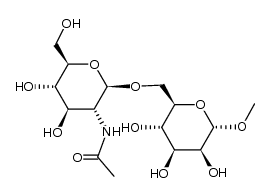 β-D-GlcpNAc-(1->6)-α-D-Manp-OMe Structure