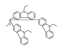 3-[bis(9-ethylcarbazol-3-yl)-methoxymethyl]-9-ethylcarbazole结构式