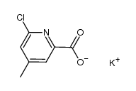 potassium 6-chloro-4-methylpyridine-2-carboxylic acid Structure