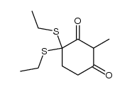 4,4-bis(ethylthio)-2-methyl-1,3-cyclohexanedione Structure