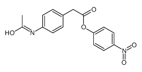 (4-nitrophenyl) 2-(4-acetamidophenyl)acetate Structure