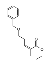 ethyl 2-methyl-5-phenylmethoxypent-2-enoate结构式