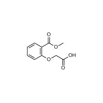 2-(2-(甲氧羰基)苯氧基)乙酸结构式