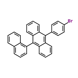 9-(4-bromophenyl)-10-(naphthalen-1-yl)anthracene structure