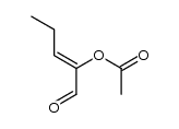 (Z)-1-oxopent-2-en-2-yl acetate结构式