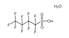 perfluorobutanesulfonic acid monohydrate Structure