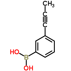 [3-(1-Propyn-1-yl)phenyl]boronic acid Structure