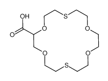 1,4,10,13-tetraoxa-7,16-dithiacyclooctadecane-2-carboxylic acid结构式