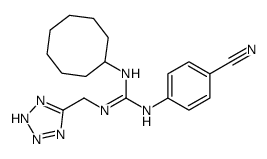 1-(4-cyanophenyl)-3-cyclooctyl-2-(2H-tetrazol-5-ylmethyl)guanidine Structure
