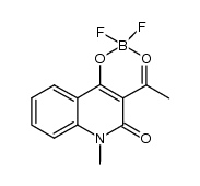 boron difluoride complex of 3-acetyl-4-hydroxy-1-methyl-2-quinolone Structure