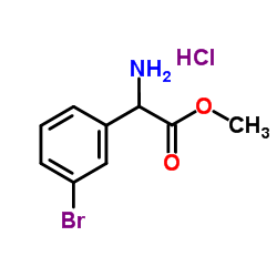Methyl 2-amino-2-(3-bromophenyl)acetate HCl Structure