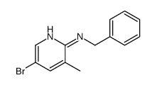 N-benzyl-5-bromo-3-methylpyridin-2-amine结构式