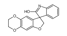 2,3-Dihydrospiro[furo[2,3-g][1,4]benzodioxine-8,3'-indol]-2'(1'H) -one结构式