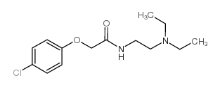 2-(4-chlorophenoxy)-N-[2-(diethylamino)ethyl]acetamide Structure