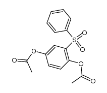1,4-diacetoxy-2-benzenesulfonyl-benzene结构式