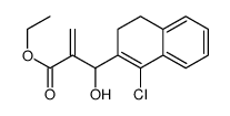 2-((1-氯-3,4-二氢萘-2-基)(羟基)甲基)丙烯酸乙酯结构式