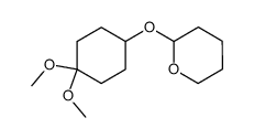 2-((4,4-dimethoxycyclohexyl)oxy)tetrahydro-2H-pyran结构式