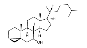 3α,5-cyclo-5α-cholestan-7α-ol结构式
