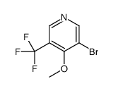 3-bromo-4-methoxy-5-(trifluoromethyl)pyridine Structure