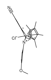 氯(五甲基环戊二烯基){5-氰基-2-{1-[(4-甲氧基苯基)亚氨基-kN]乙基}苯基-kC}铱(III) Iridicycle-CN结构式