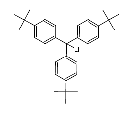 (tris(4-(tert-butyl)phenyl)methyl)lithium结构式