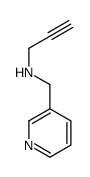N-(吡啶-3-基甲基)丙-2-炔-1-胺结构式