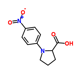 1-(4-NITROPHENYL)PYRROLIDINE-2-CARBOXYLIC ACID Structure