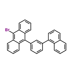 9-溴-10-[3-(1-萘基)苯基]蒽结构式