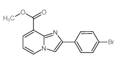 Methyl 2-(4-bromophenyl)imidazo[1,2-a]pyridine-8-carboxylate结构式