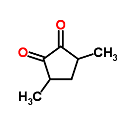 3,5-Dimethyl-1,2-cyclopentanedione Structure