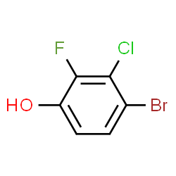 4-Bromo-3-chloro-2-fluorophenol Structure