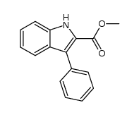 methyl 3-phenyl-1H-2-indolecarboxylate Structure