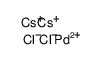 dicesium,palladium(2+),tetrachloride Structure