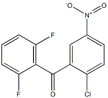 (5-氯-2-硝基苯基)(2,6-二氟苯基)甲酮结构式