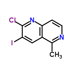 2-Chloro-3-iodo-5-methyl-1,6-naphthyridine结构式
