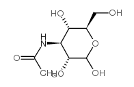 3-乙酰氨基-3-脱氧-D-葡萄糖结构式