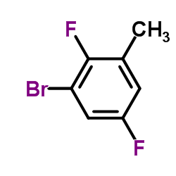 1-Bromo-2,5-difluoro-3-methylbenzene Structure
