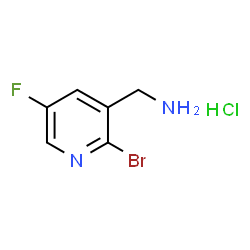 (2-溴-5-氟吡啶-3-基)甲胺盐酸盐结构式